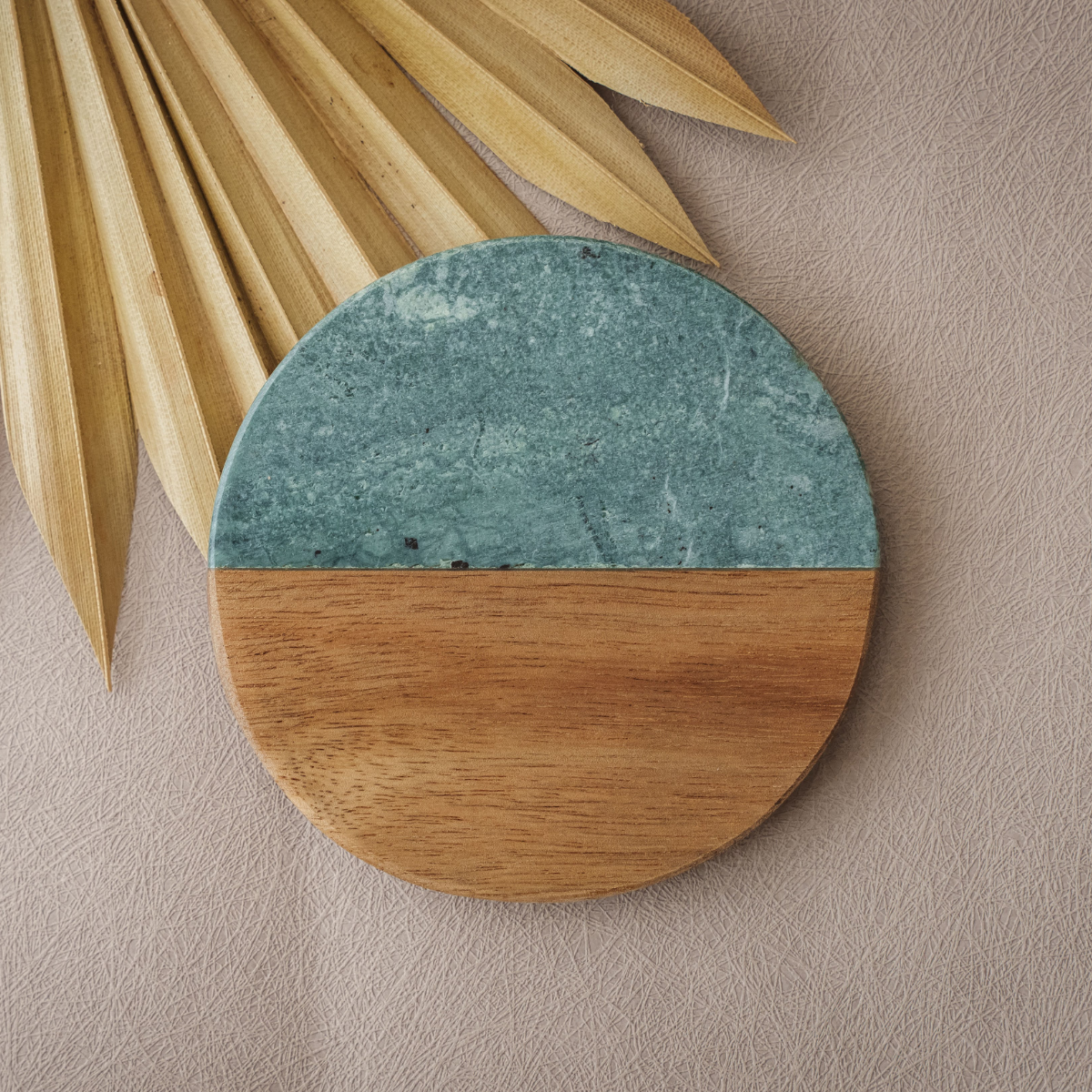 Grey Marble Coaster Set