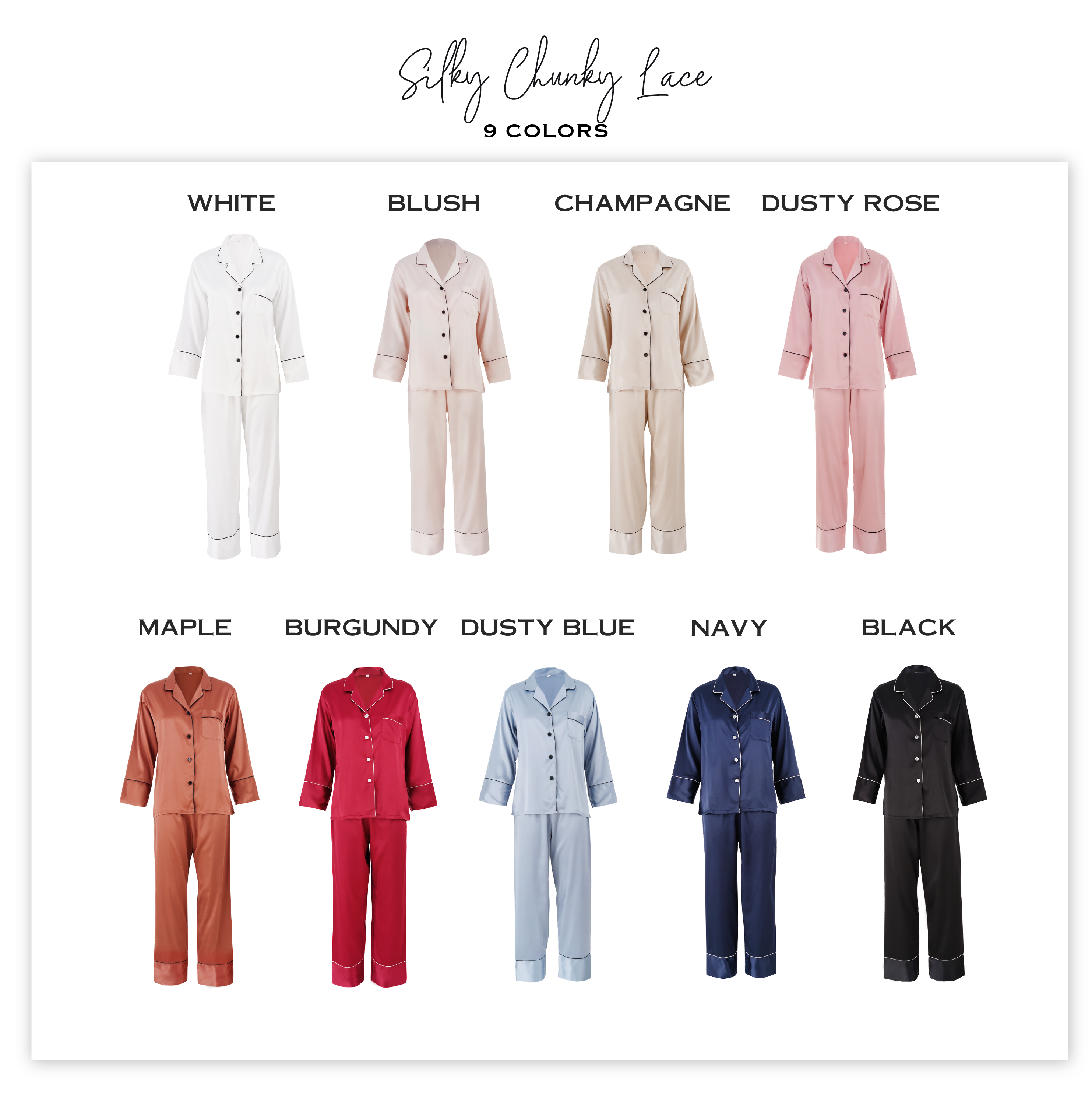 Personalized Long Pajamas Set- Back Design