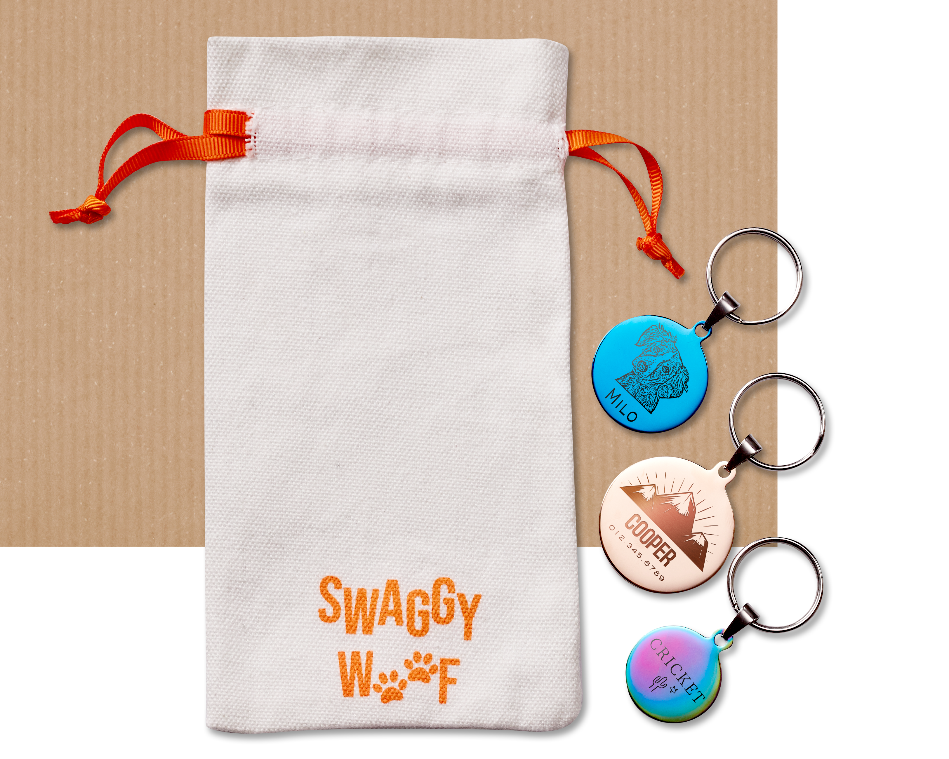 Personalized Dog ID Name Tag - Round