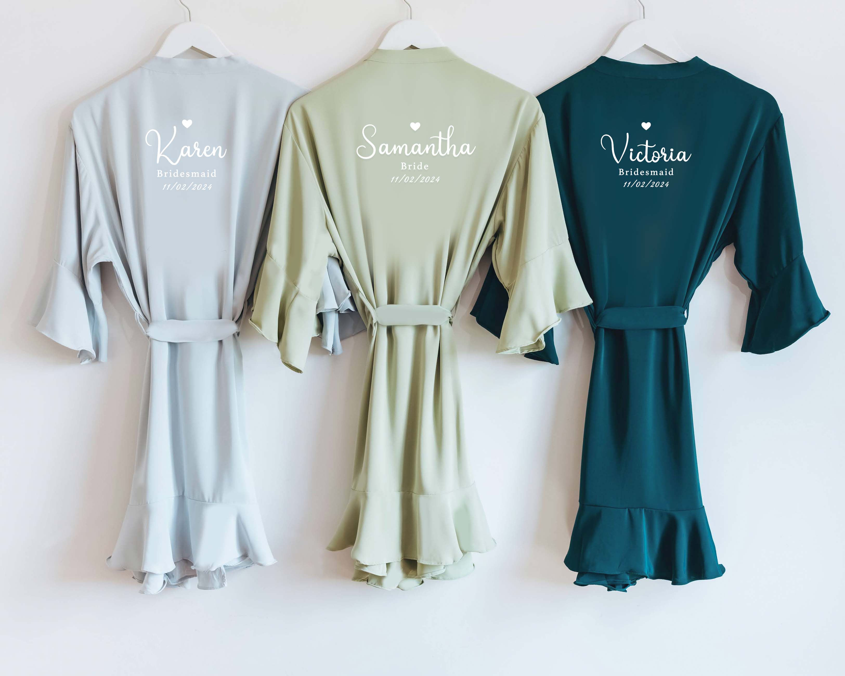 Birth Flower Ruffle Party Robes - Fit Most