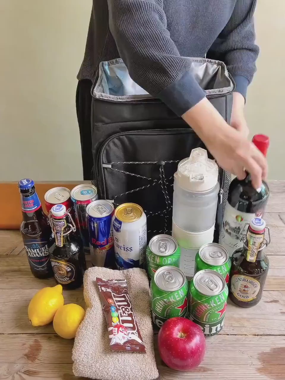 Golf Cooler Bags Personalized Cooler Backpack Groomsmen Gifts, Custom Beer Coolers Insulated Bag, Hiking Fishing Outdoor Gift for Him