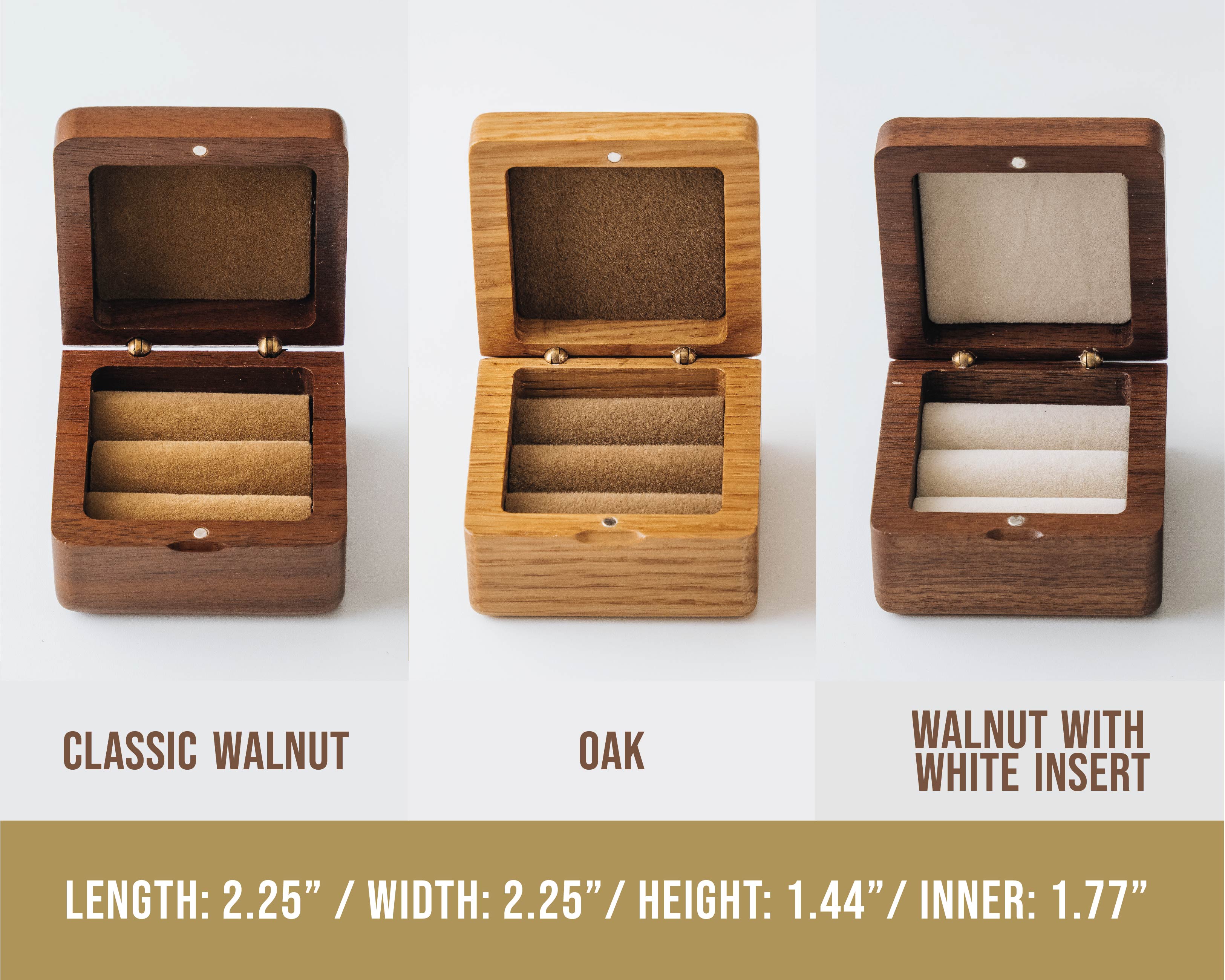 Engraved Custom Wedding Ring Box