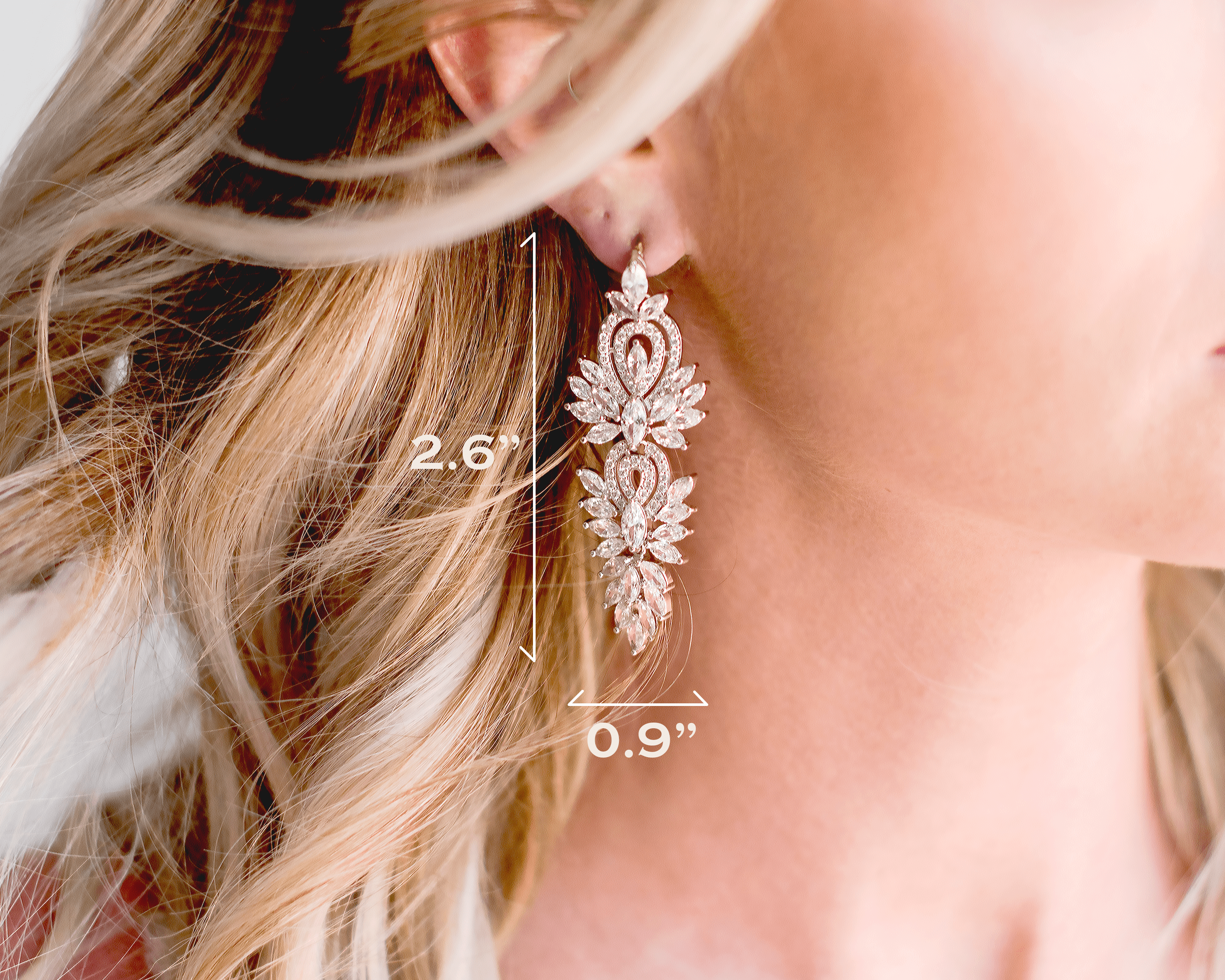 Vintage Dangle Earrings - A beautiful bride wear Bridal Leaf Dangle Earrings with detail dimention - Hundred Hearts