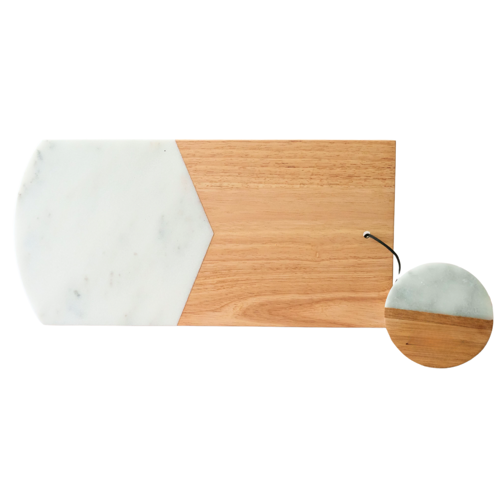 Custom Engraved Marble Charcuterie Board & Coasters