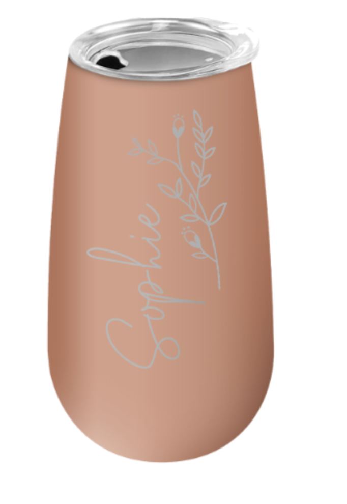 6oz Bridesmaid Champagne Flute Tumbler