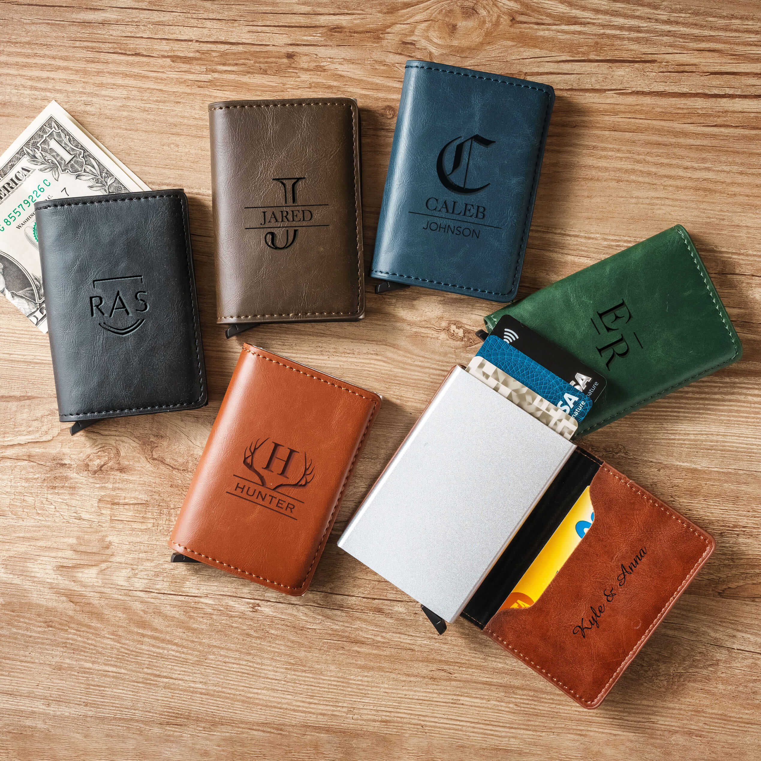 Pop-Up Leather Wallet