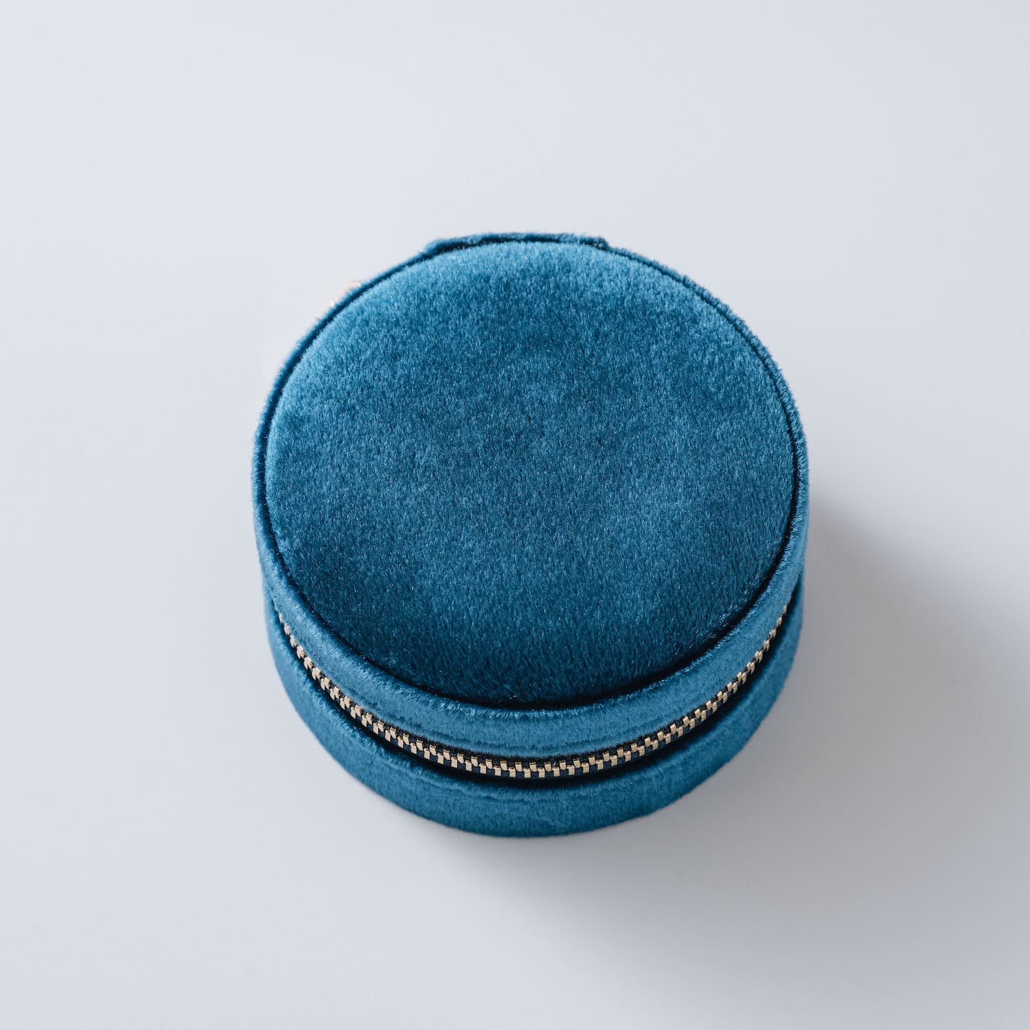 Round Velvet Jewelry Box with Name