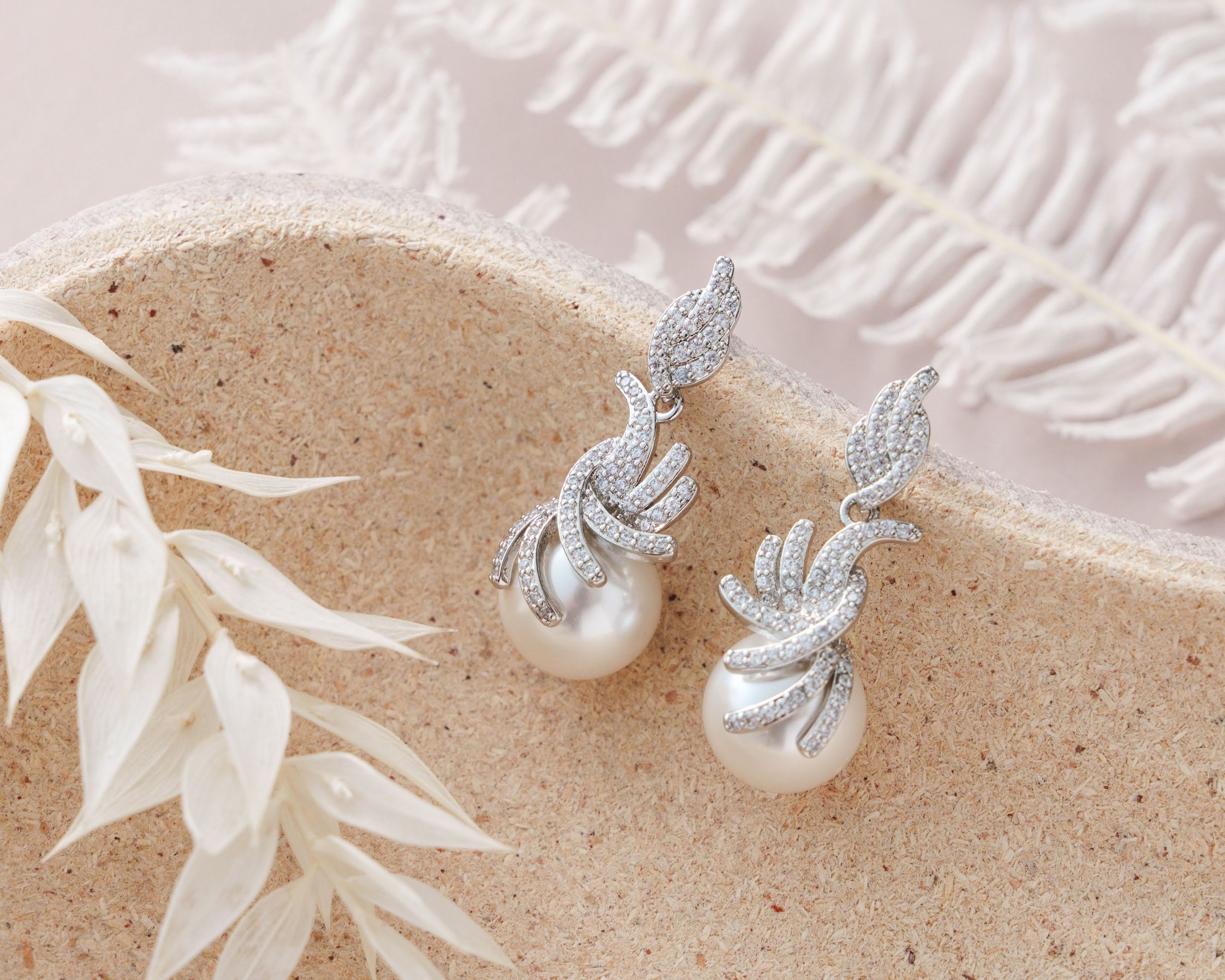 Pearl Wedding Earrings