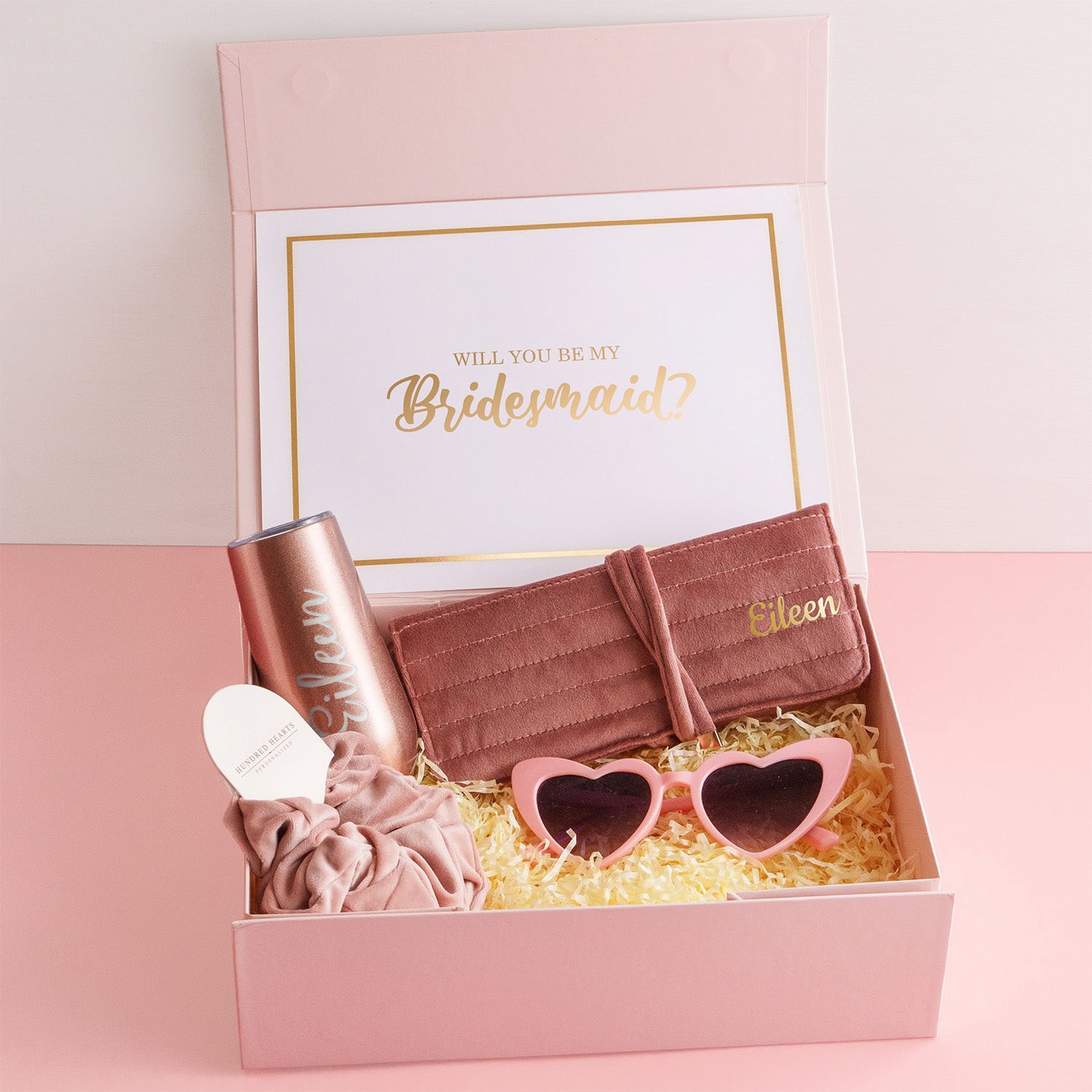 Velvet Jewelry Roll Gift Box Set