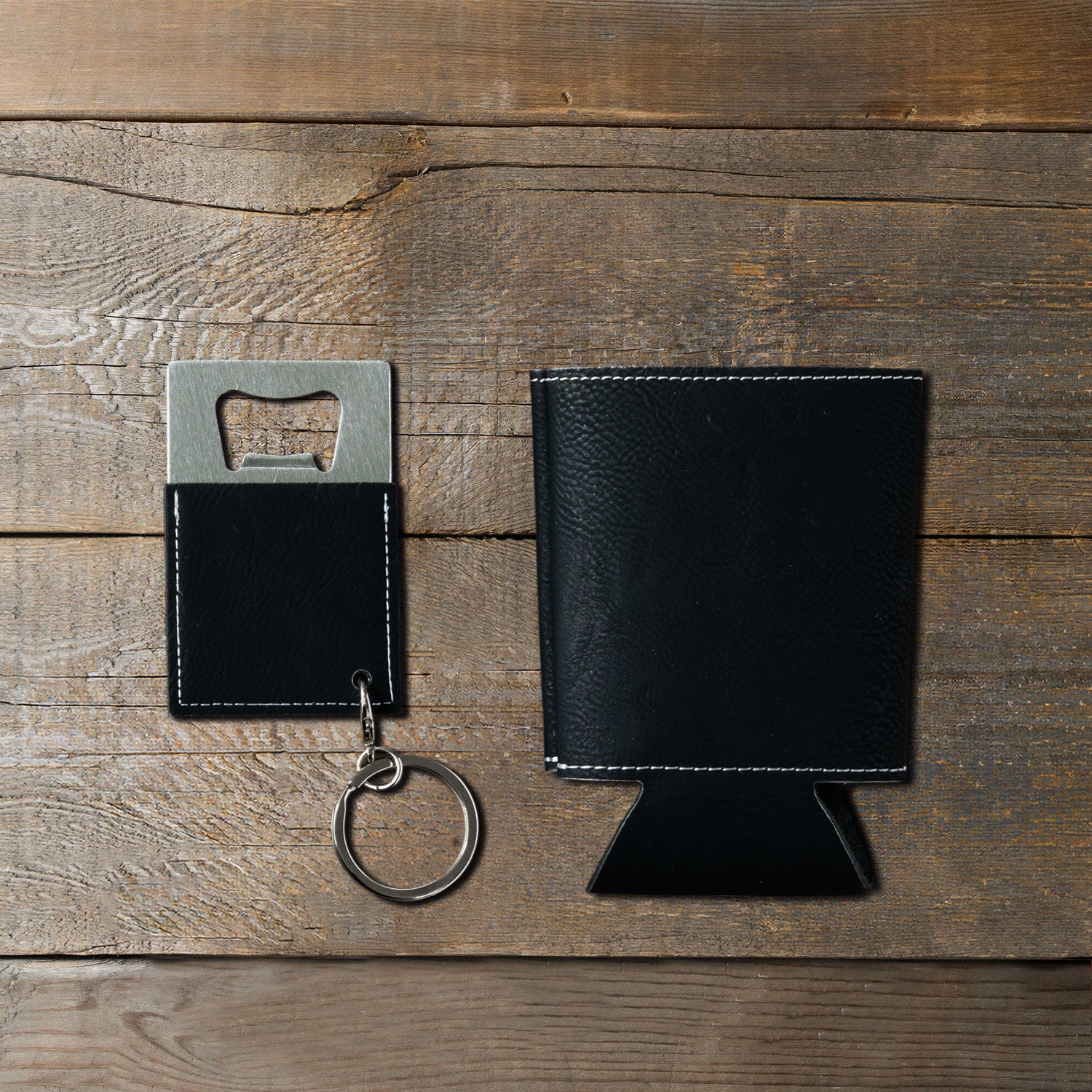 Beer Can Cooler Sleeves & Bottle Opener