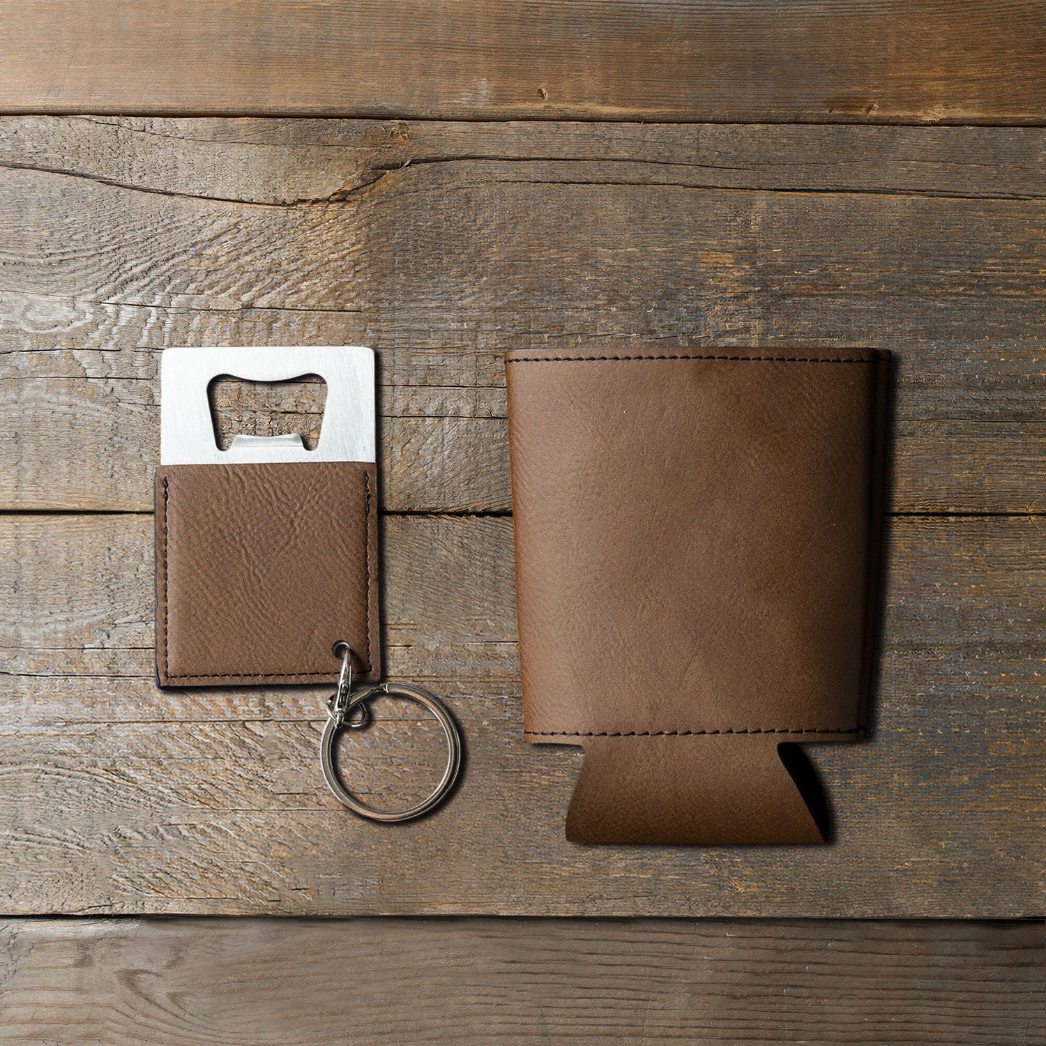 Beer Can Cooler Sleeves & Bottle Opener