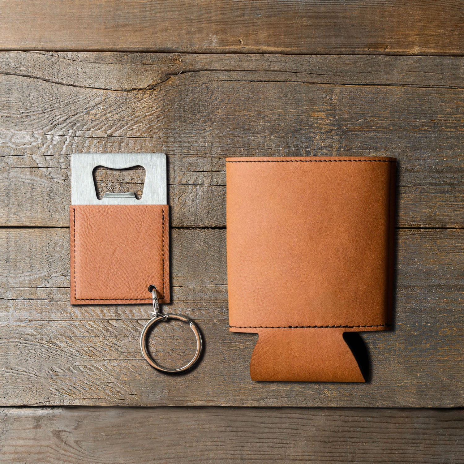 Beer Can Cooler Sleeves & Bottle Opener