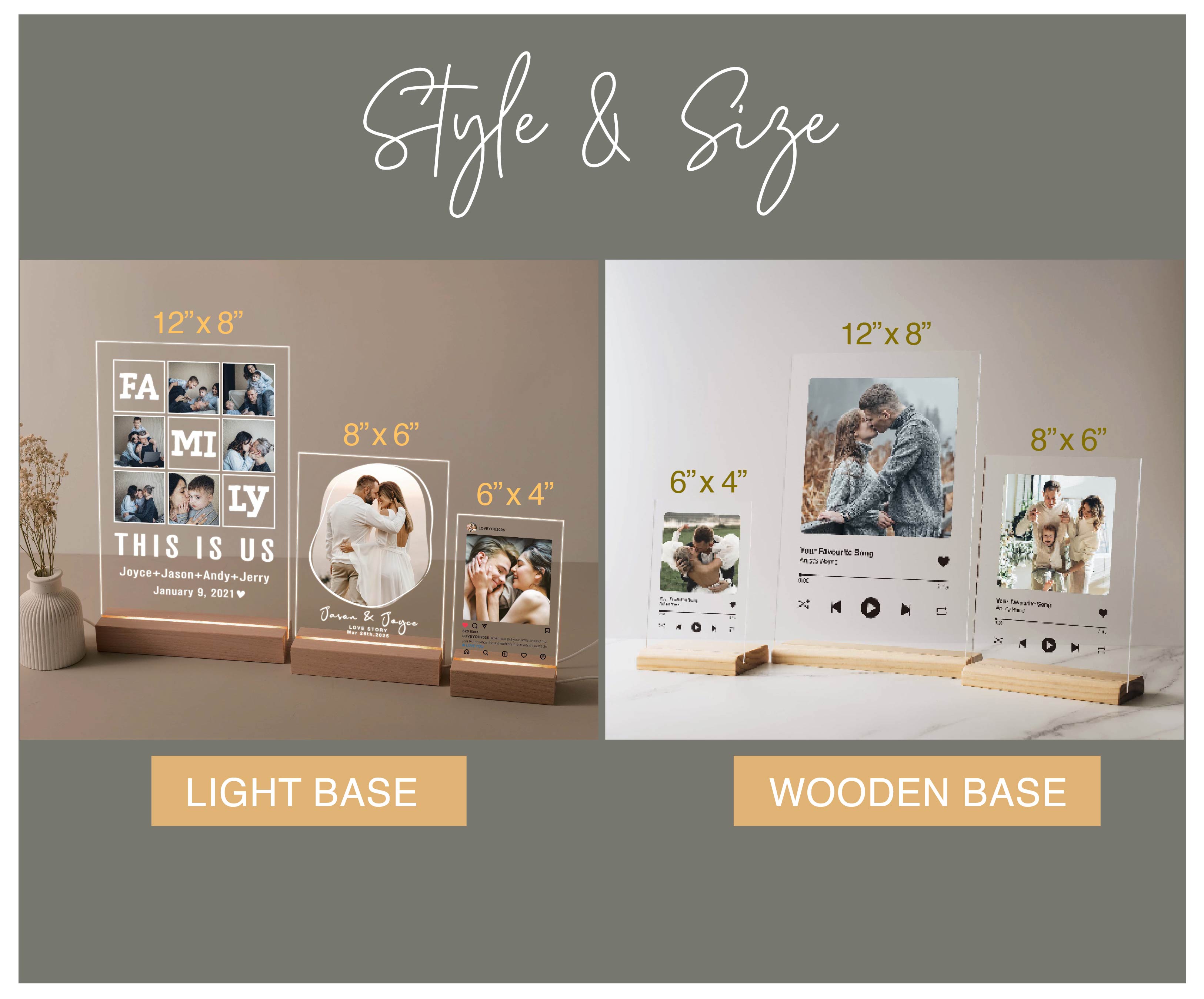 Light Up Family Grid Photos