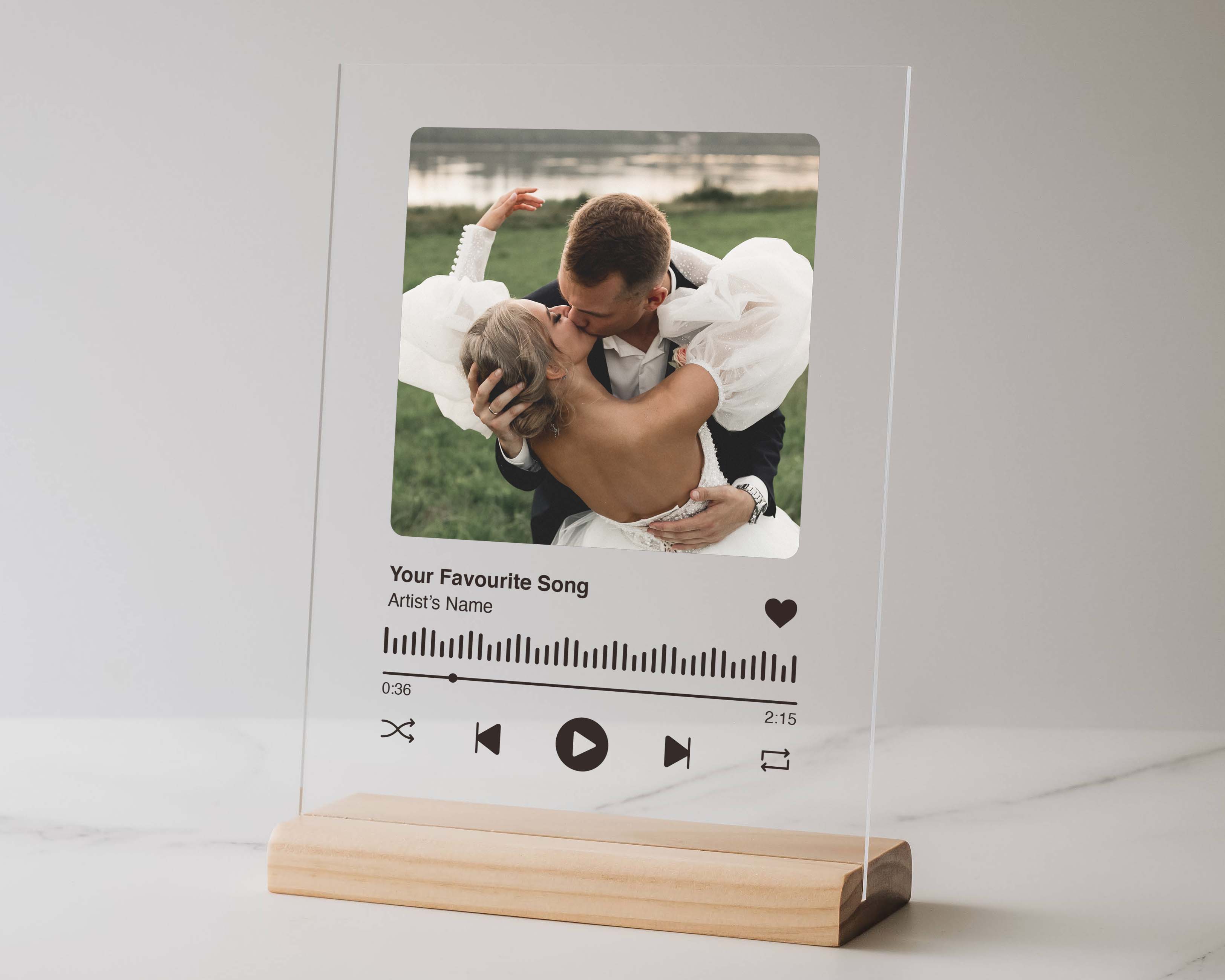 Customized Spotify Plaque with Photo