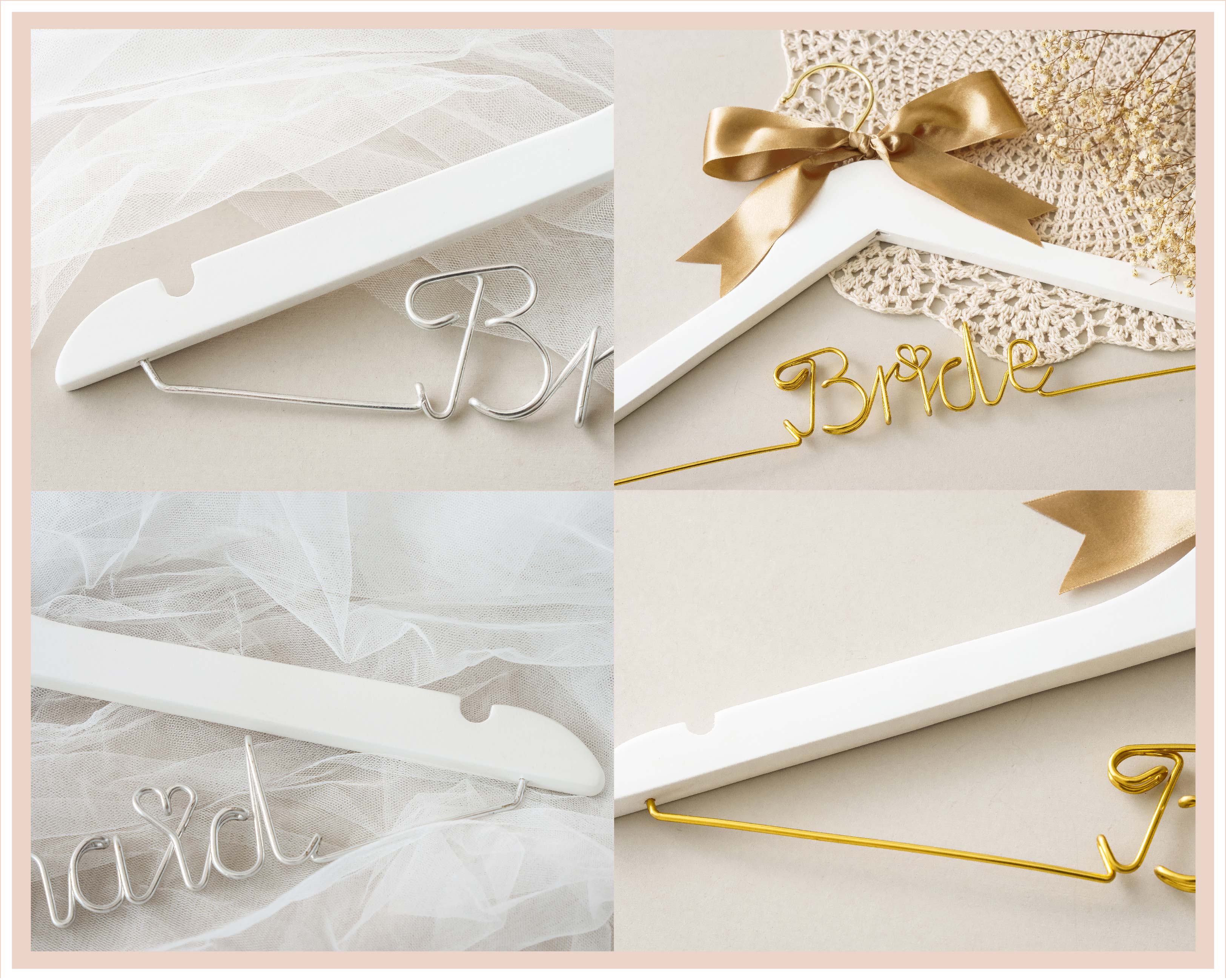 Bride Wire Hanger with Bow