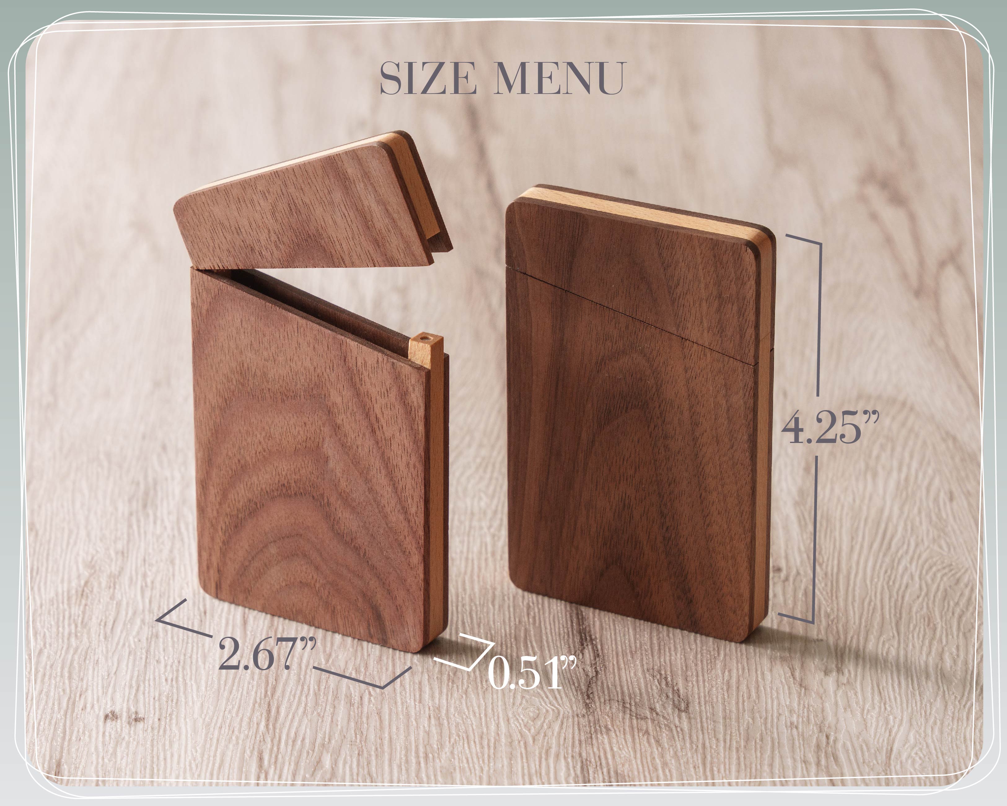 Wooden Business Card Case