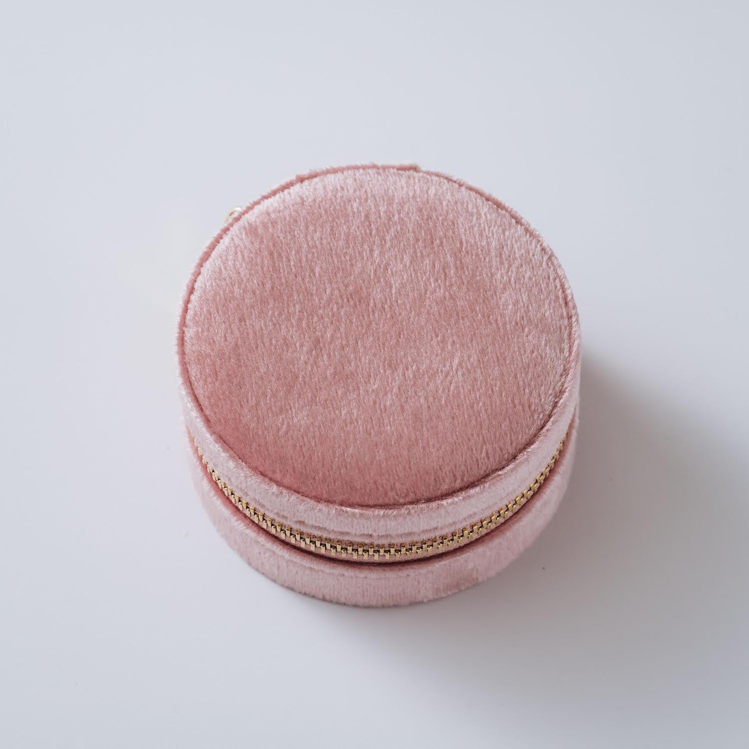 Round Velvet Jewelry Box with Name