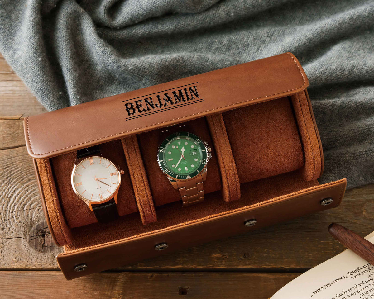 Personalized Leather Watch Case – photo 7