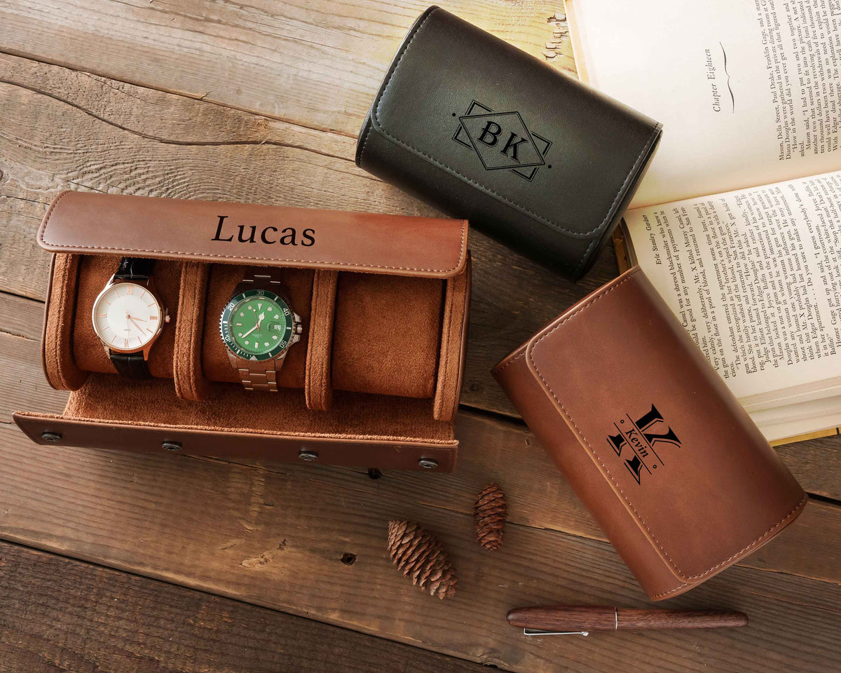 Personalized Leather Watch Case – photo 8
