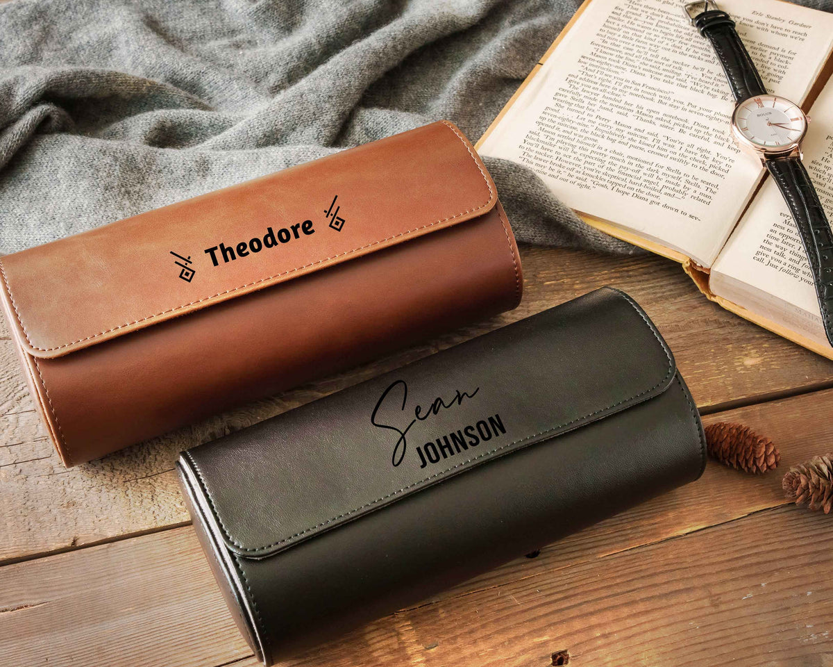 Personalized Leather Watch Case – photo 5