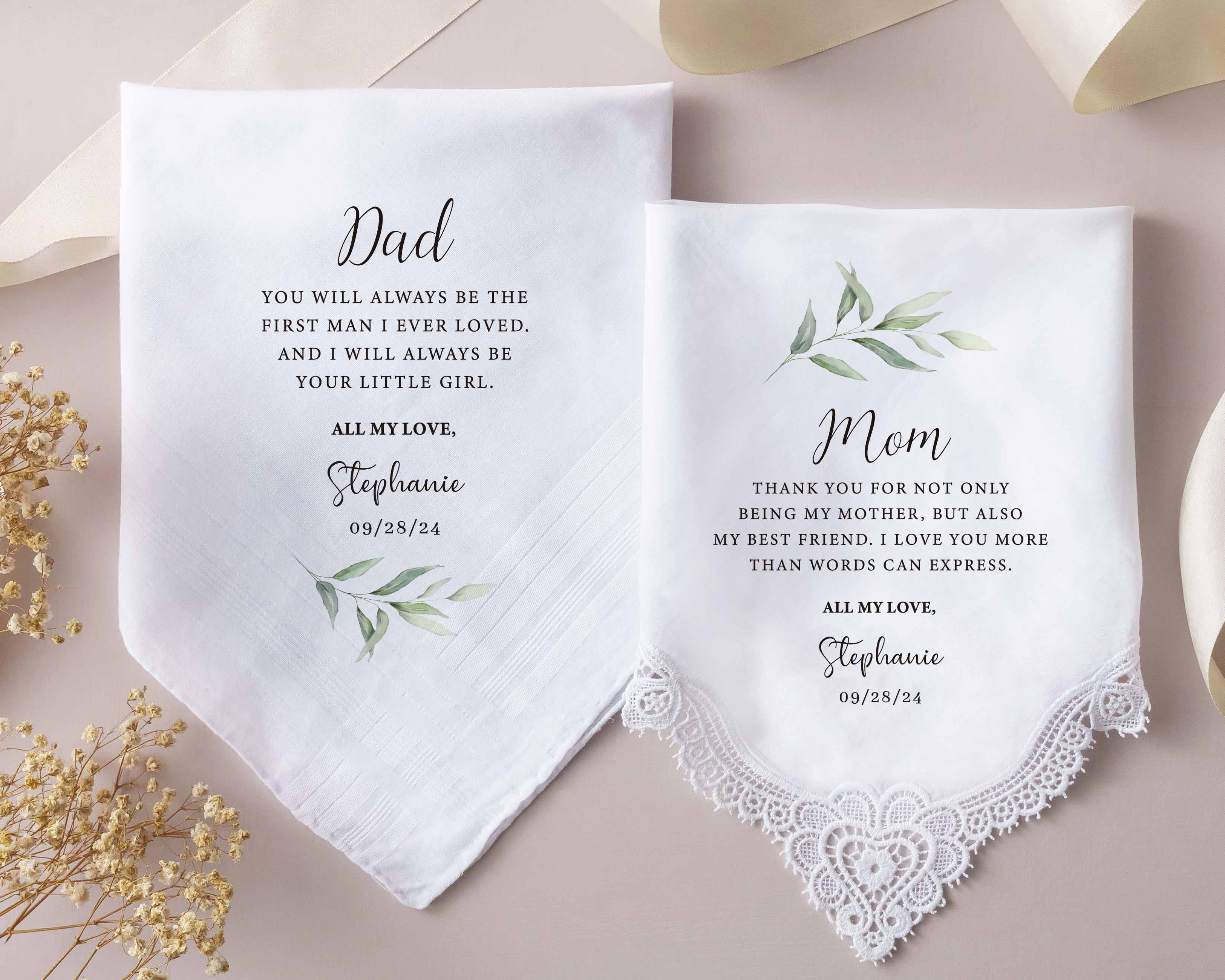 Personalized Embroidery Cotton Handkerchief