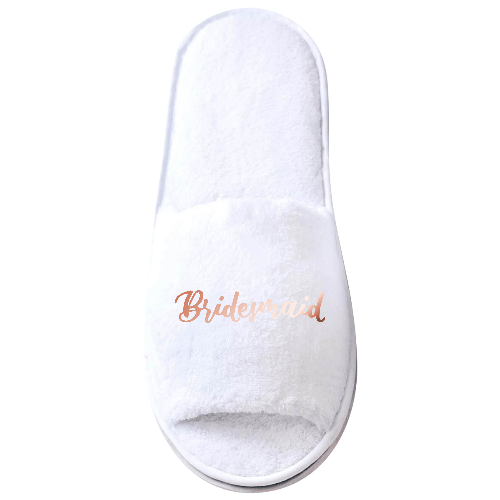 Personalized Spa Slippers for Wedding Party - Customer's Product with price 7.23 ID WhH4wmOdJBWq8ASr8H2jtvgT