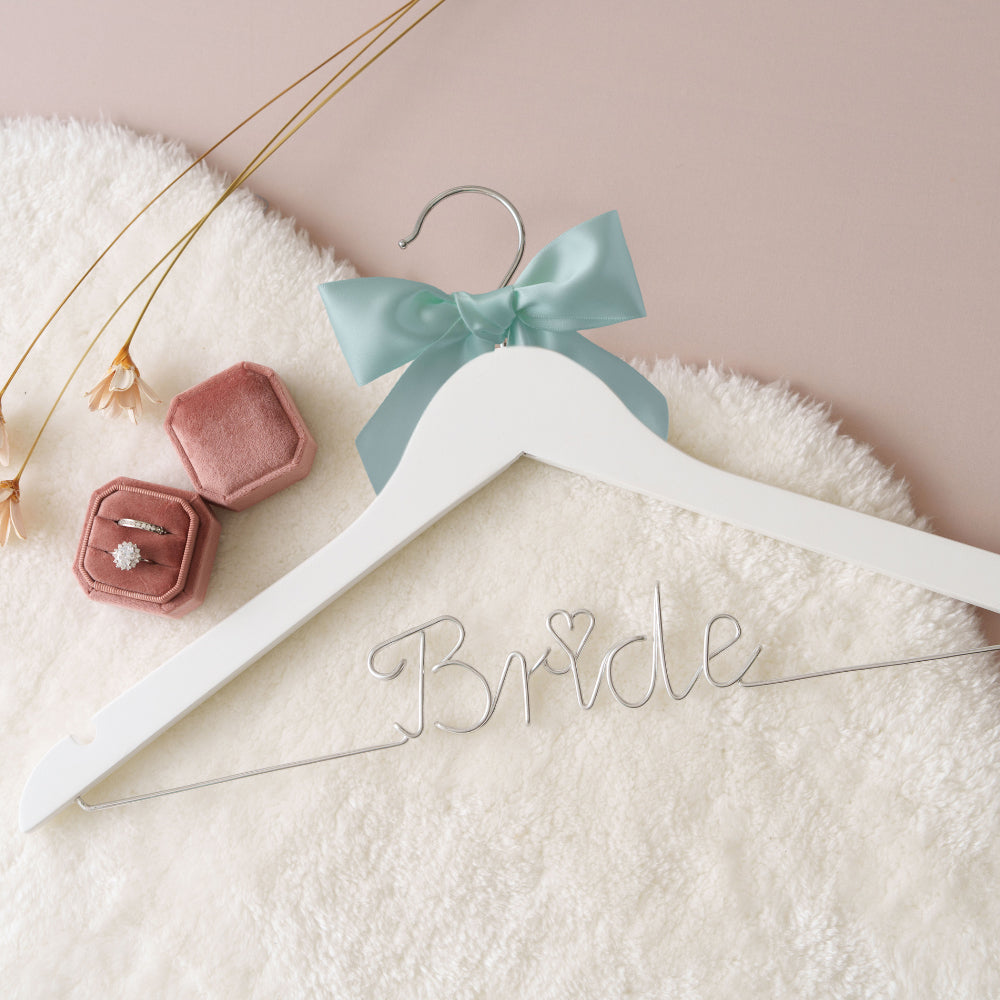 Bride Wire Hanger with Bow