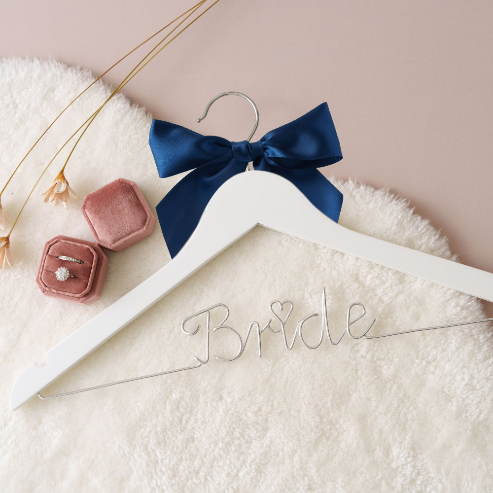 Bride Wire Hanger with Bow