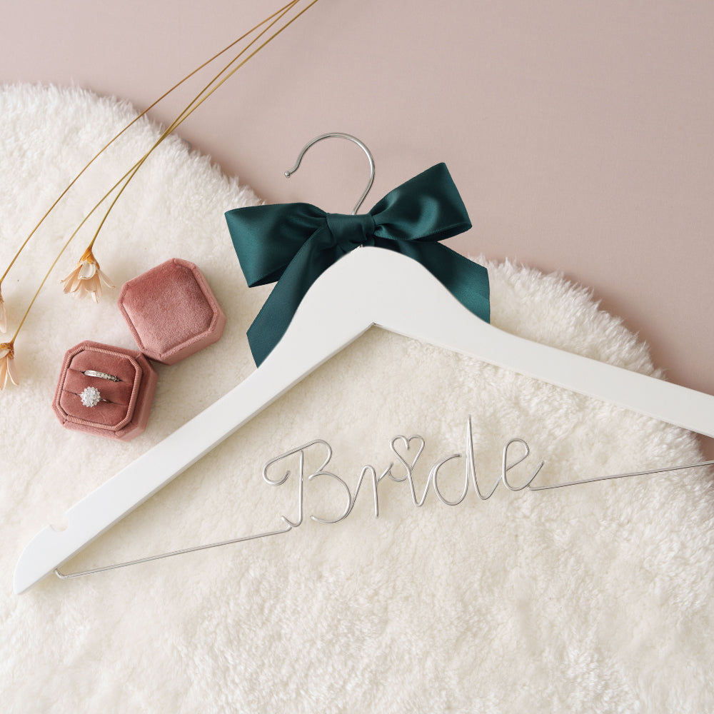 Bride Wire Hanger with Bow