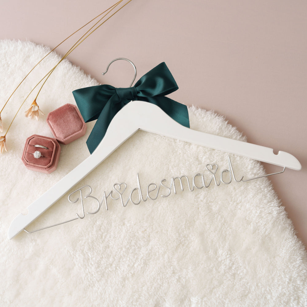 Bridesmaid Wire Wedding Hanger with Bow