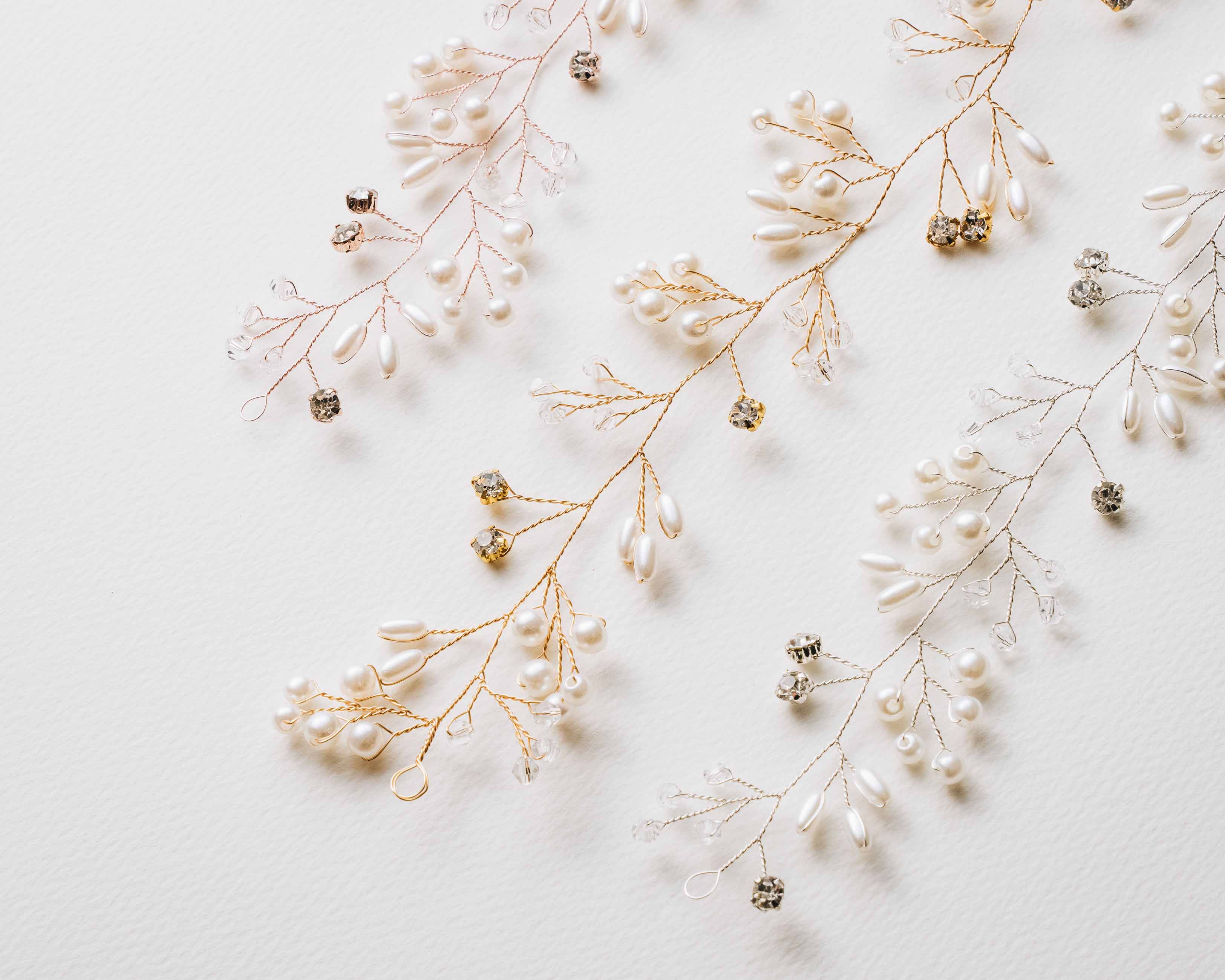 Enhance your bridal hairstyle with our exquisite wedding hair vines. Shop our bridal hair accessories is the perfect finishing touch to your special day look. 